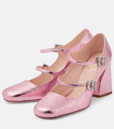Tres Vivier Babies Mini metallic leather pumps - Roger Vivier - Modalova