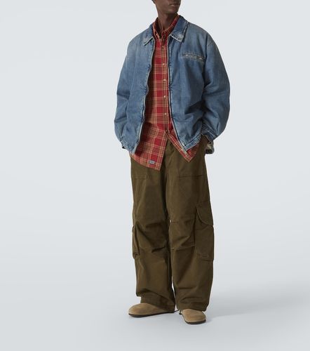 Faux shearling-lined denim jacket - ERL - Modalova