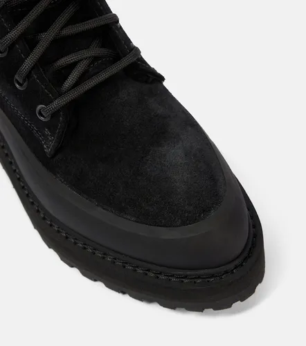 Dolomite shearling-trimmed suede ankle boots - Le Monde Beryl - Modalova