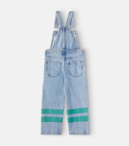 Peto en denim con logo a rayas - Tinycottons - Modalova