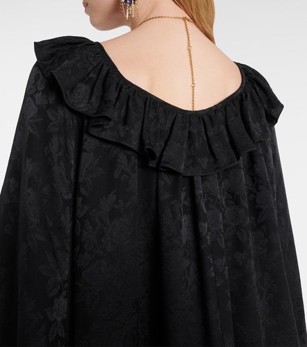 Ruffled jacquard silk minidress - Chloe - Modalova