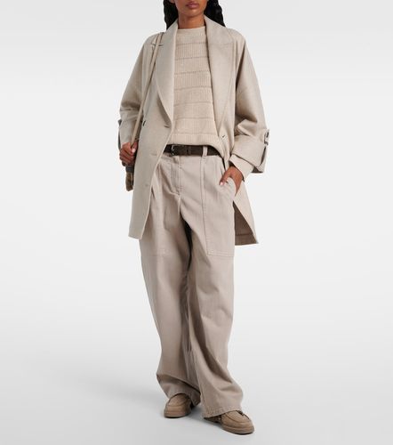 Pullover in misto cashmere e lana - Brunello Cucinelli - Modalova