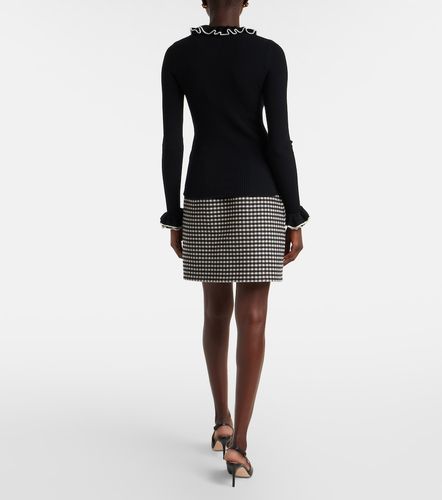 Ruffled virgin wool sweater - Valentino - Modalova
