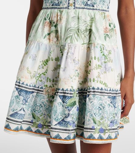 Vestido corto de algodón con cristales - Camilla - Modalova