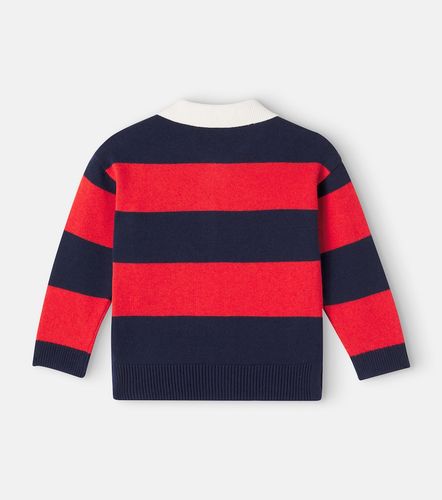 Polo de algodón y lana a rayas - Mini Rodini - Modalova