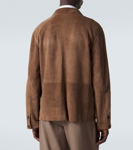 The Row Ulrich paneled suede jacket - The Row - Modalova