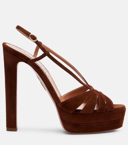 Aimee 130 suede platform sandals - Aquazzura - Modalova