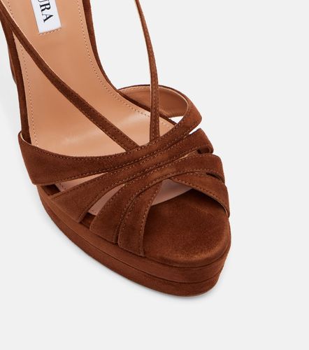 Sandalias con plataforma Aimée 130 de ante - Aquazzura - Modalova