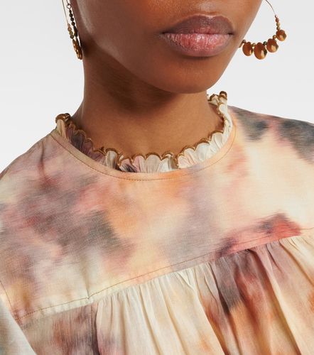 Daliyane printed ruffled cotton top - Marant Etoile - Modalova