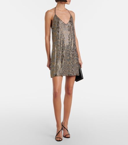 Abito sottoveste con scollo all’americana e perline - Roberto Cavalli - Modalova