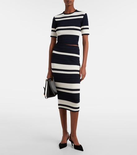 Knitted striped crop top - Ralph Lauren Collection - Modalova