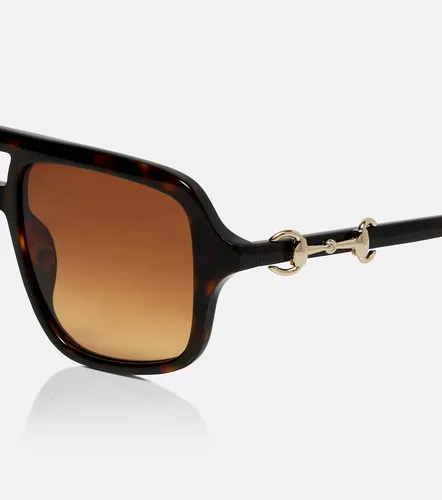 Gucci Horsebit aviator sunglasses - Gucci - Modalova