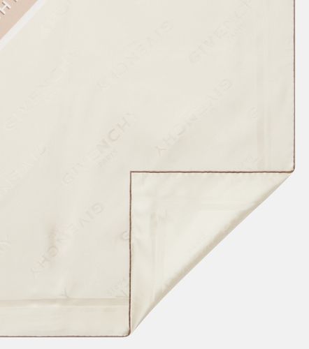 Pañuelo de sarga de seda con logo - Givenchy - Modalova