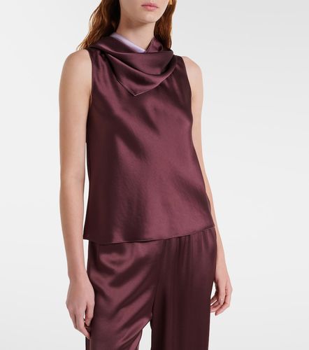 Leset Barb draped satin top - Leset - Modalova