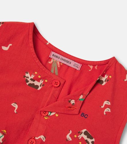 Vestido Farm Adventure de algodón estampado - Bobo Choses - Modalova