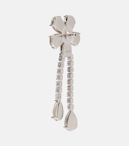 Crystal-embellished floral drop earrings - Self-Portrait - Modalova