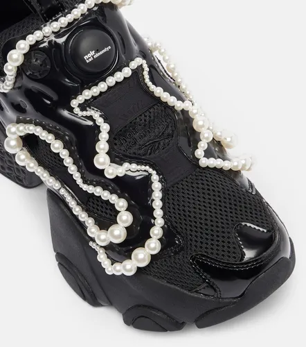 X Reebok Plateau-Sneakers mit Zierperlen - Noir Kei Ninomiya - Modalova