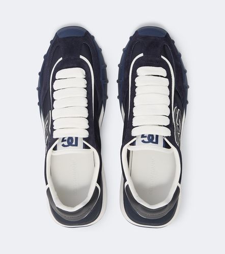 DG suede-trimmed canvas sneakers - Dolce&Gabbana - Modalova