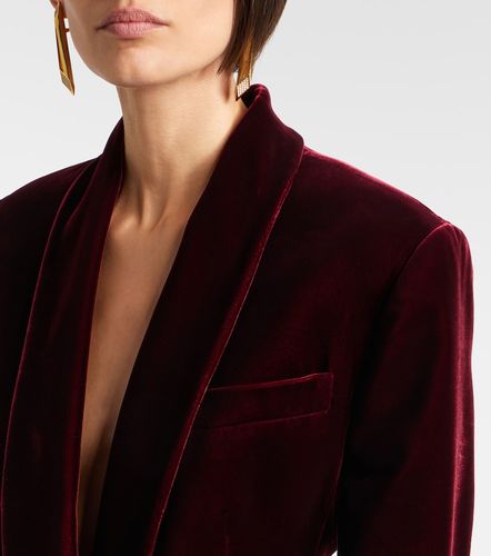 Versace Blazer aus Samt - Versace - Modalova