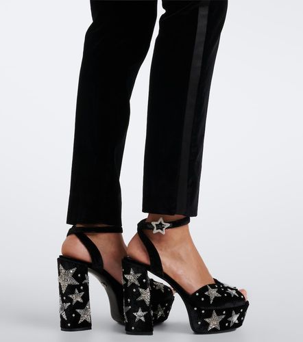 Pantaloni slim in velluto di misto cotone e seta - Dolce&Gabbana - Modalova