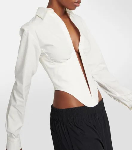 Top de algodón tipo corsé - Dion Lee - Modalova