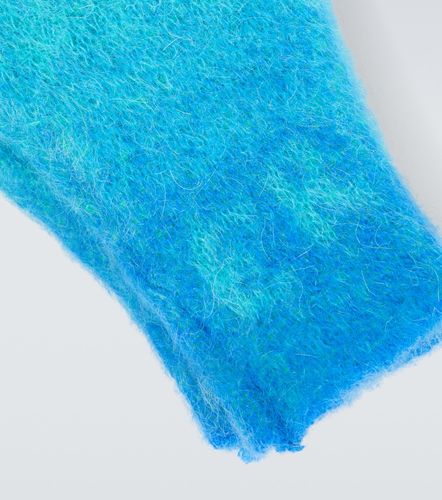 Gradient knitted mohair-blend gloves - ERL - Modalova