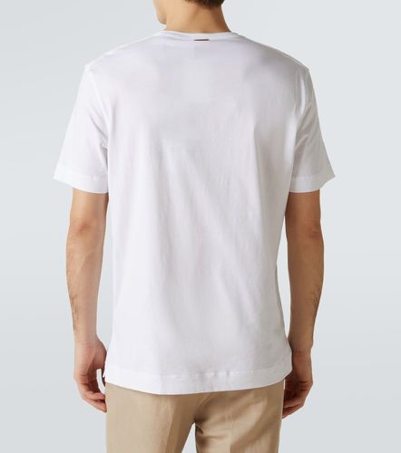 Camiseta de jersey de algodón con logo - Zegna - Modalova