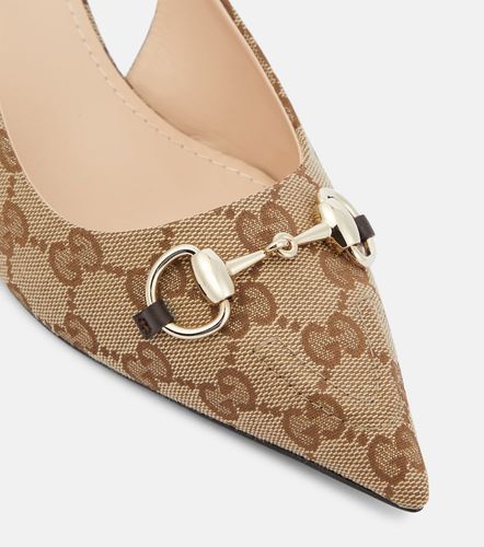 Gucci Horsebit GG slingback pumps - Gucci - Modalova
