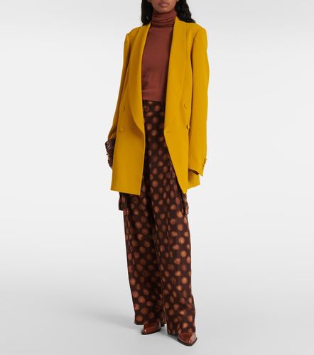 Pantalones cargo de seda estampados - Dries Van Noten - Modalova