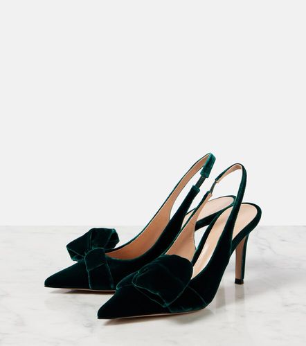 Pumps slingback 85 in velluto - Gianvito Rossi - Modalova