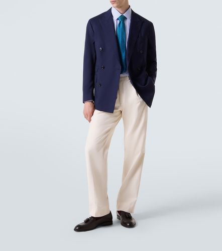 Camicia in popeline di cotone a quadri - Charvet - Modalova