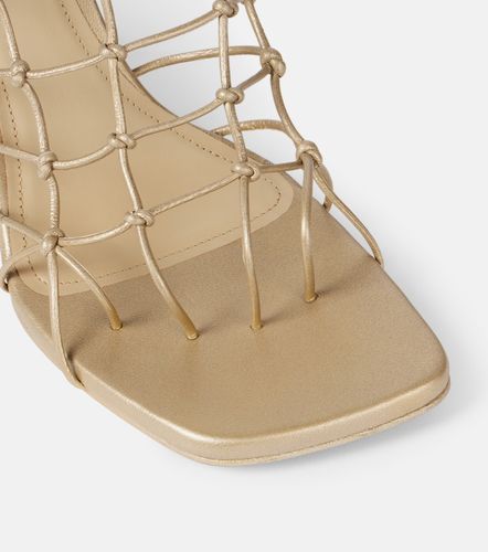 Web Cantilever woven leather wedges - Rick Owens - Modalova