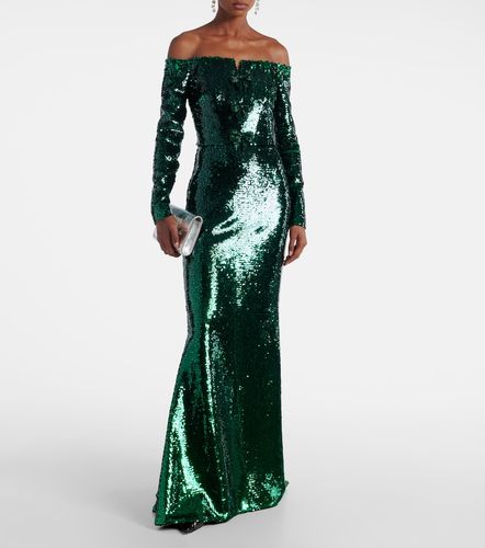 Sequined off-shoulder gown - Elie Saab - Modalova