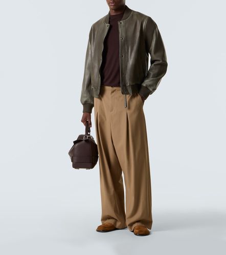 Loewe Leather bomber jacket - Loewe - Modalova