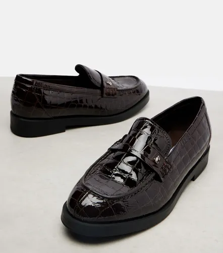 Ivy croc-effect patent leather loafers - Jimmy Choo - Modalova