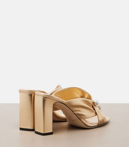 Rafi embellished metallic leather mules - Jimmy Choo - Modalova