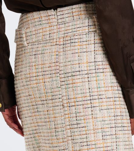Belted checked cotton-blend miniskirt - Shushu/Tong - Modalova