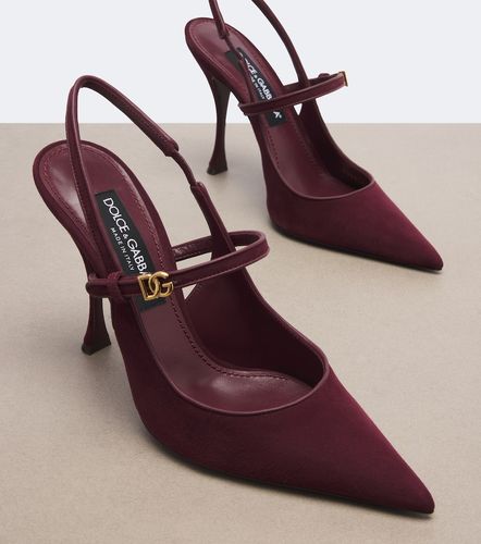 DG suede slingback pumps - Dolce&Gabbana - Modalova