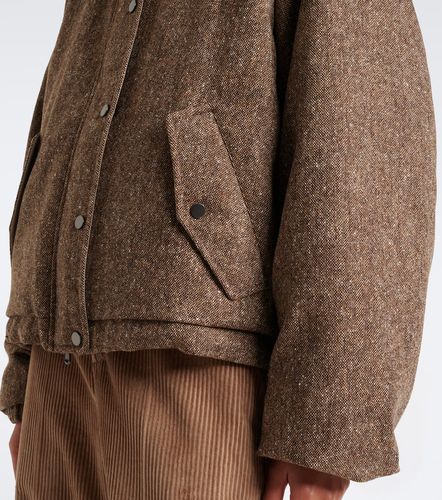 Hooded wool-blend down jacket - Brunello Cucinelli - Modalova