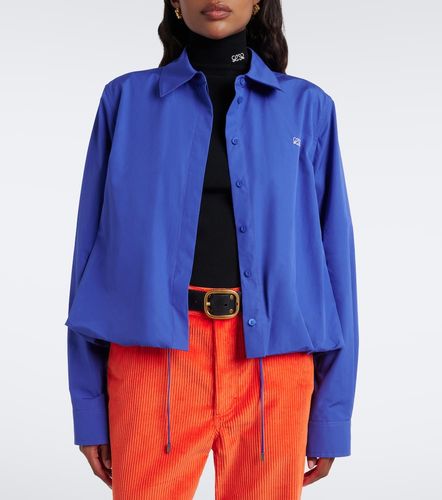 Camicia in popeline di cotone cropped - Loewe - Modalova