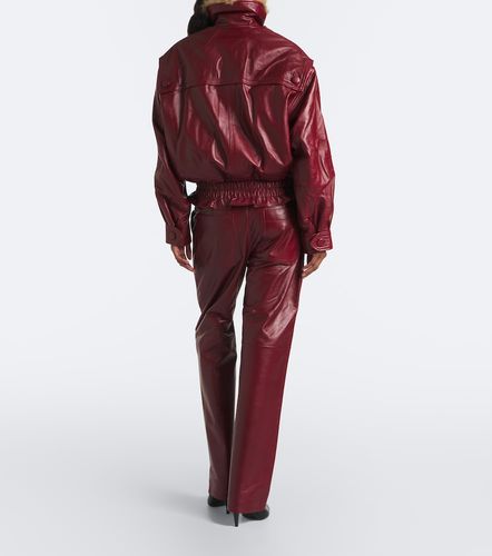 Valka leather straight pants - Isabel Marant - Modalova
