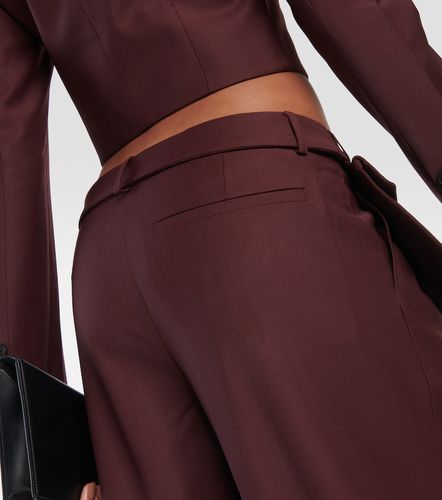Sylvia mid-rise straight wool pants - Aya Muse - Modalova