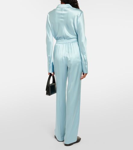 Pantalones rectos Tova de satén de seda - Joseph - Modalova