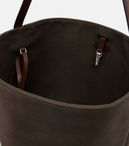 Borsa N/S Park Large in canvas e pelle - The Row - Modalova