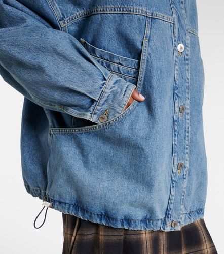 Oversized denim bomber jacket - The Attico - Modalova
