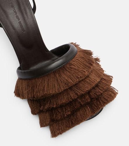 Sandalias Castanet de piel con flecos - Christopher Esber - Modalova