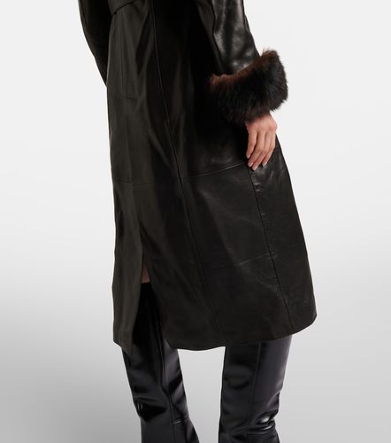 Ledermantel Baez mit Shearling - Nour Hammour - Modalova