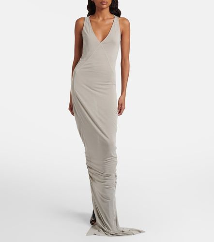 Vestido largo de jersey fruncido - Rick Owens - Modalova