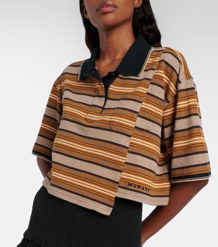 Polo cropped Isalyne de algodón a rayas - Marant Etoile - Modalova