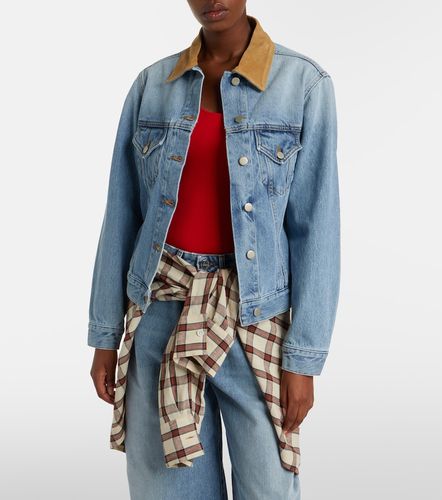 Rohe Suede-trimmed denim jacket - Rohe - Modalova